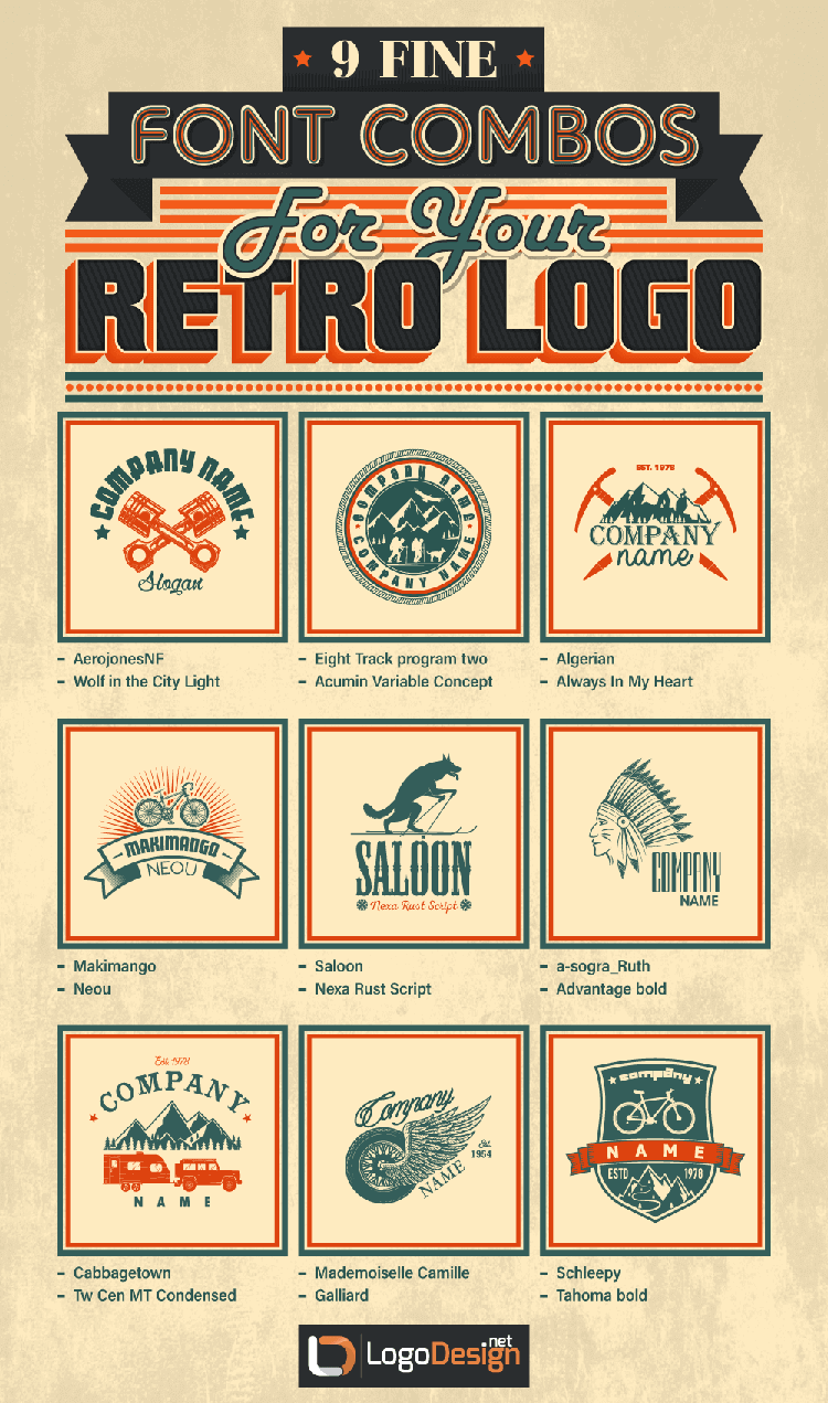 vintage style logo design