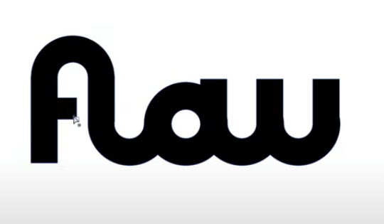 Shape Builder Tool - Flaw Logo Black