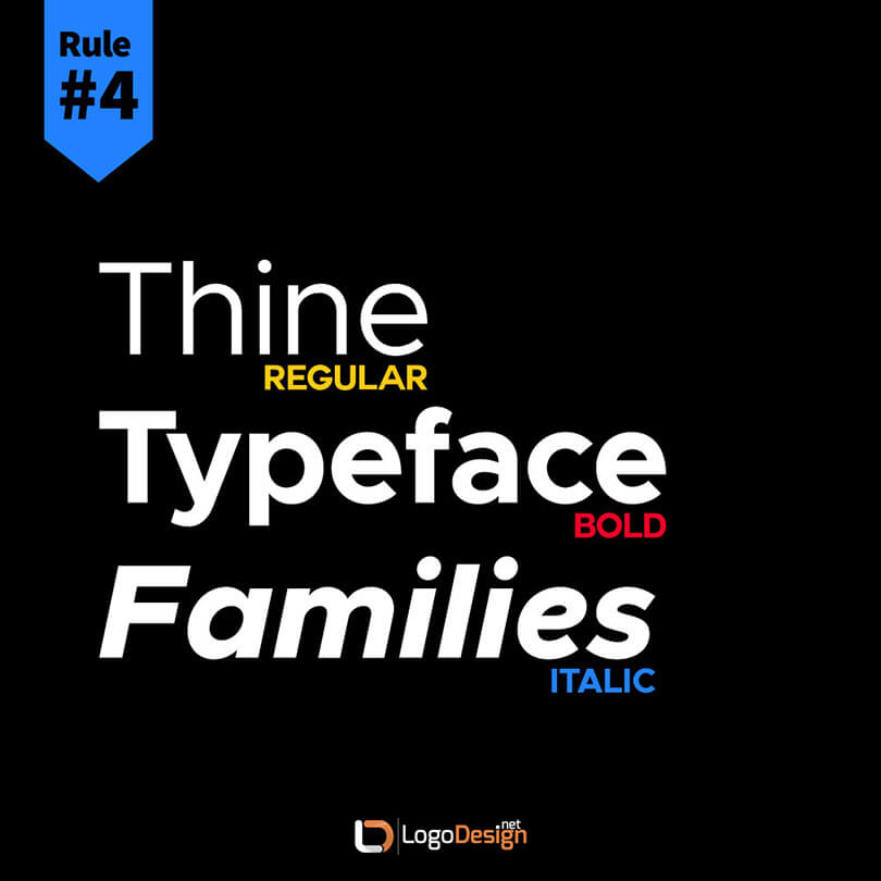 Typography Fonts - Rule 4