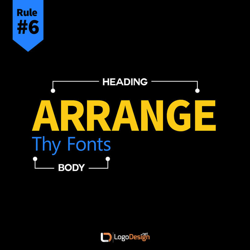 Typography Fonts - Rule 6
