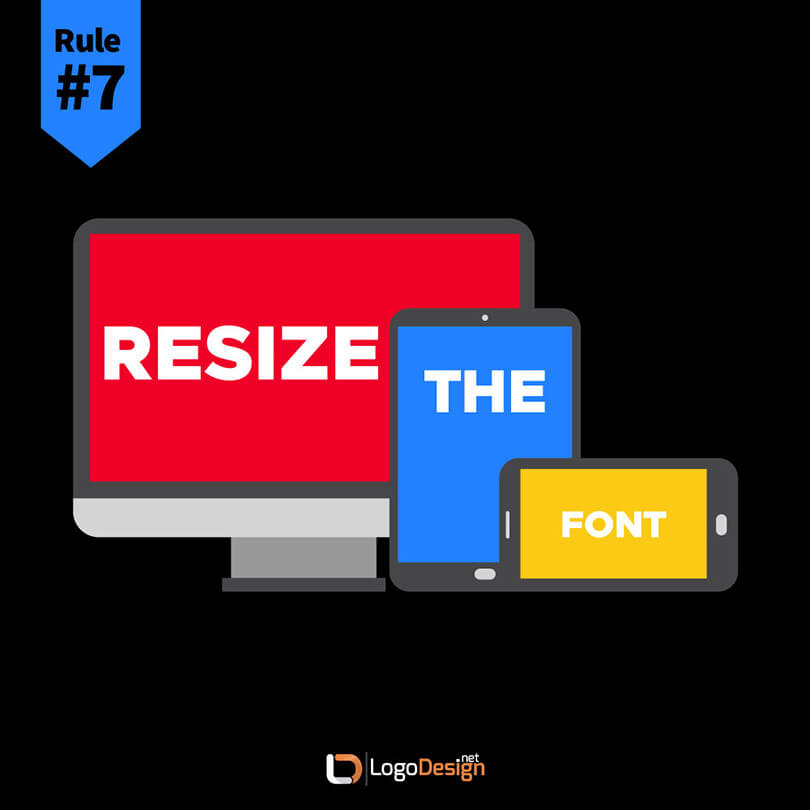 Typography Fonts - Rule 7