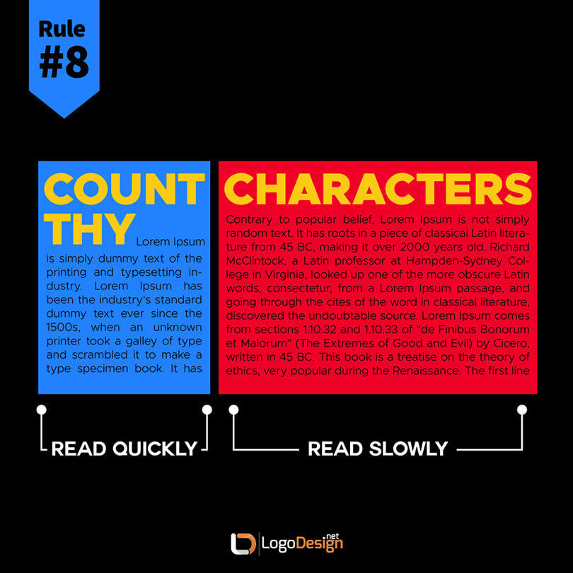 Typography Fonts - Rule 8