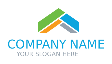 real estate logo icon abstract arrow going upward - logodesign.net