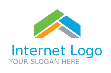 real estate logo icon abstract arrow going upward - logodesign.net