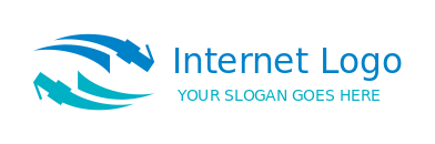 create an IT logo with abstract internet cables