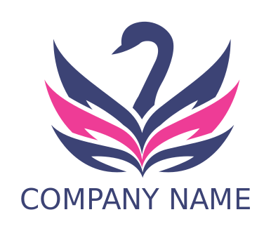 arts logo template abstract carnival mask with feathers