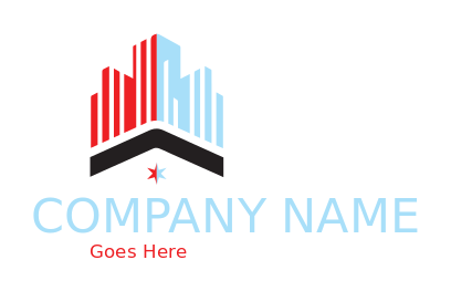 abstract Chicago city landmark building 