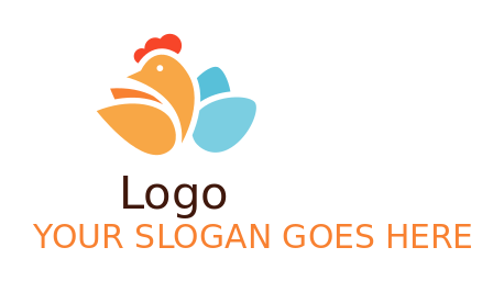 Abstract Chicken With Wings Logo Template By Logodesign Net
