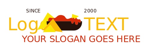 restaurant logo icon abstract chips and dip