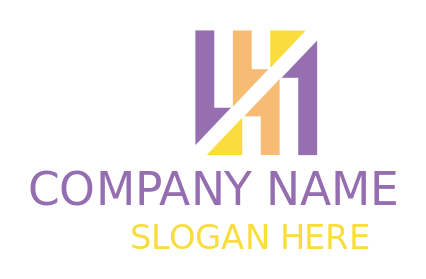 collection agency logo stripes in square