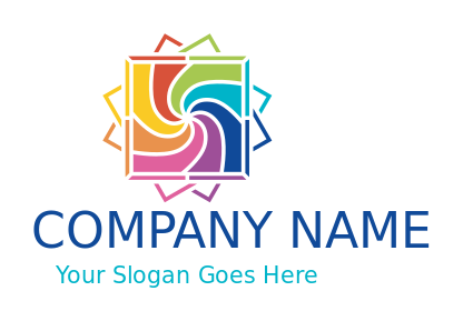 abstract colorful square frames 