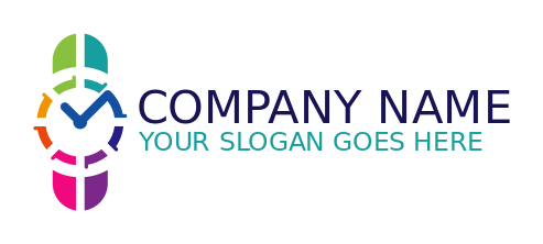 accessory logo image colorful wrist watch