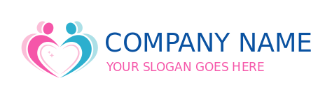 dating logo icon abstract couple forming heart shape 