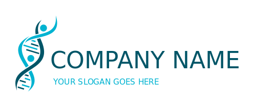 make a community logo of abstract DNA people 