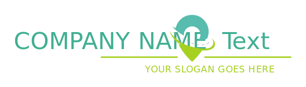 travel logo driveway around location pin