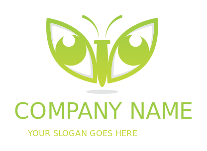 arts logo abstract eyes forming butterfly