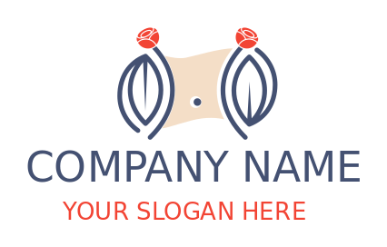 cosmetician logo icon abstract flower