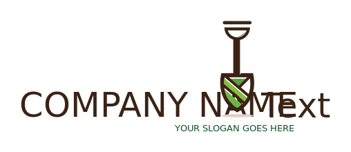 landscaping logo abstract garden spade