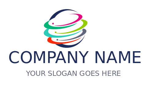 generate an advertising logo of abstract globe