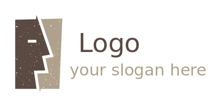 arts logo icon abstract granite face