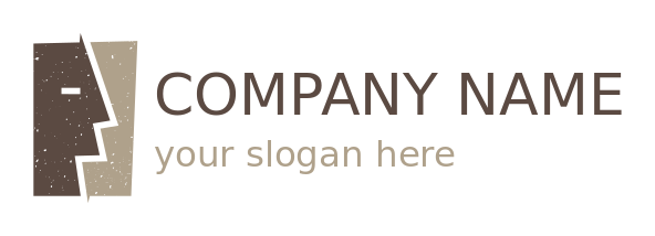 arts logo icon abstract granite face