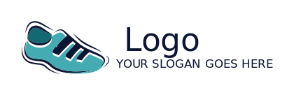 apparel logo maker abstract jogger shoe