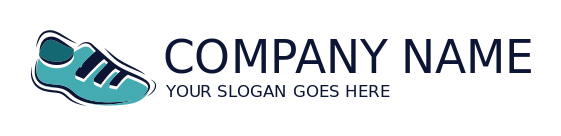 apparel logo maker abstract jogger shoe