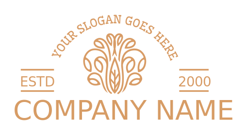 make a park logo abstract leaf plant