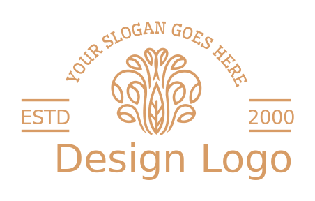 make a park logo abstract leaf plant
