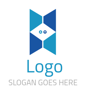 transpo logo icon abstract lift with arrows