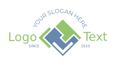 construction logo marble squares and L shape