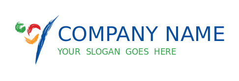 sports logo abstract martial arts fighter