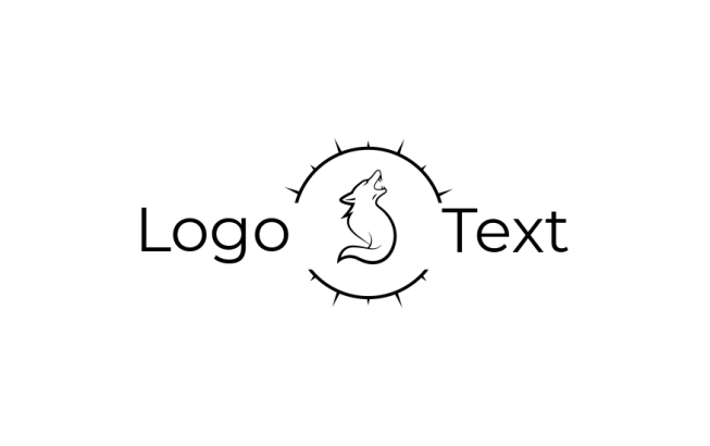animal logo icon abstract minimal wolf