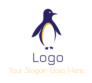 design a pet logo abstract penguin