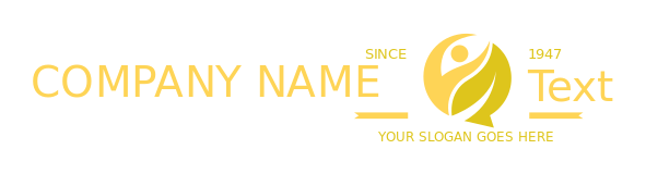 fitness logo abstract person with leaves