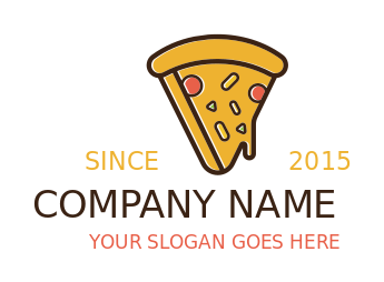 restaurant logo image abstract pizza slice