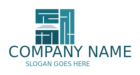 construction logo abstract polygonal cabinets