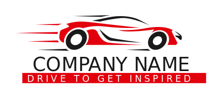 sports logo abstract car going fast