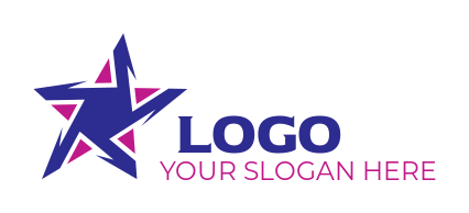make an arts logo abstract star