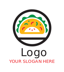 abstract taco in circle