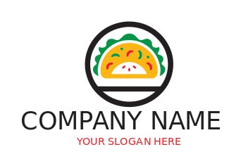 abstract taco in circle