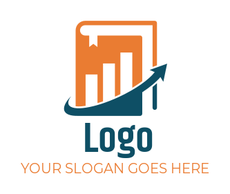 finance logo abstract tax statistic graph