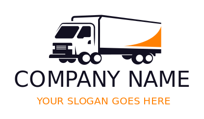 make a transportation logo maker abstract truck