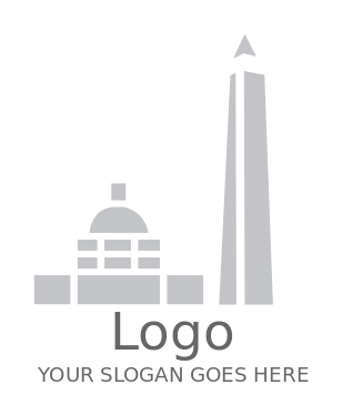tourism logo abstract Washington landmarks