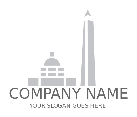 tourism logo abstract Washington landmarks