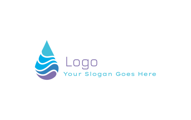 generate a cleaning logo of abstract water drop
