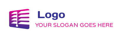 make an investment logo abstract windows blinds
