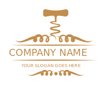 vineyard logo image abstract wine bottle opener