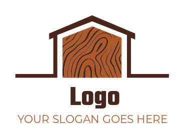 construction logo icon abstract wood house