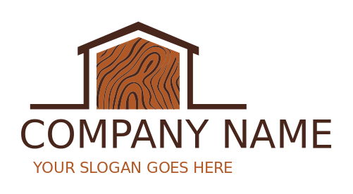 construction logo icon abstract wood house